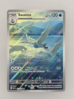 Swanna 110/086 White Flare Illustration Rare Pokemon TCG Card NM - Image 1