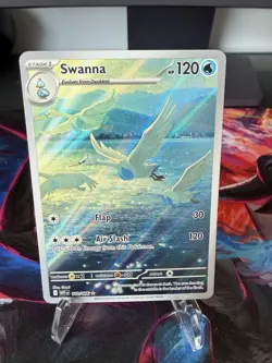 Pokemon TCG Card Swanna 110/086 White Flare Illustration Rare NM - Image 1