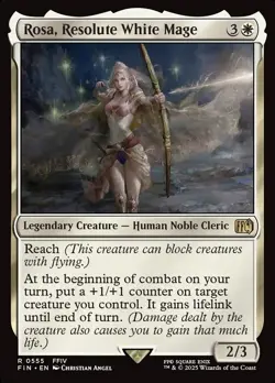 Rosa, Resolute White Mage - FINAL FANTASY (FIN) - MTG Rare English Non Foil - Image 1