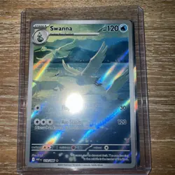 Swanna White Flare Illustration Rare Pokemon TCG Card 110/086 - Image 1