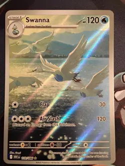 Pokemon TCG Swanna White Flare Illustration Rare Card 110/086 - Image 1