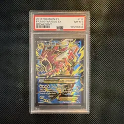 Pokemon TCG Breakpoint M Gyarados EX 115/122 Full Art Holo PSA 8 EN 2016 - Image 1