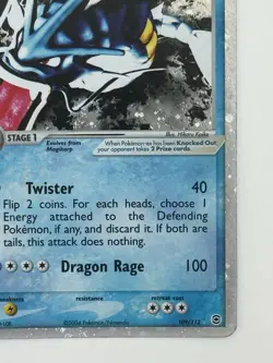 Pokemon TCG Gyarados ex 109/112 Fire Red & Leaf Green Holo Silver Border - Image 4