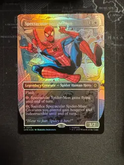 MTG Marvel Spider-Man, Spectacular Spider-Man - Borderless Foil 0014 - Image 1