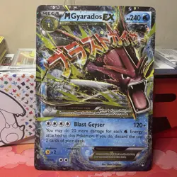 Pokemon Jumbo Card Shiny Mega Gyarados EX 27/122 XY Rare Holo Promo TCG LP - Image 1