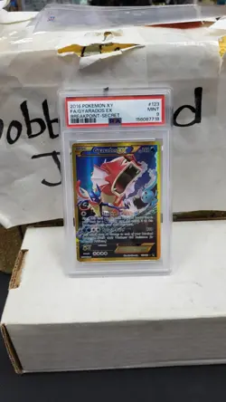2016 GYARADOS EX FULL ART SECRET XY BREAKTHPOINT POKEMON TCG PSA 9 MINT #123/122 - Image 1