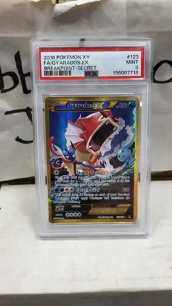 2016 GYARADOS EX FULL ART SECRET XY BREAKTHPOINT POKEMON TCG PSA 9 MINT #123/122 - Image 2
