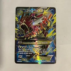 Pokemon TCG M Gyarados EX 115/122 Breakpoint Full Art Holo ENG 2016 Damaged - Image 1