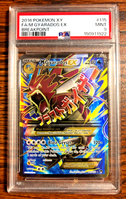 M Gyarados EX Full Art Ultra Rare #115|PSA MINT 9|2016 XY Breakpoint|Pokemon TCG - Image 1