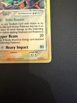 Pokemon TCG Gyarados 8/110 EX Holon Phantoms Delta Species Holo Rare ENG - Image 5