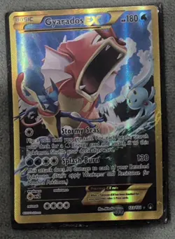 Pokemon TCG Gyarados-EX Breakpoint 114/122 Holo Full Art in sleeve - Image 1