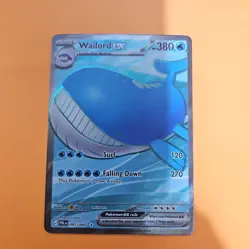 Wailord EX 097/084 Ultra Rare ME5 Pitch Black Pokemon TCG Card NM - Image 1