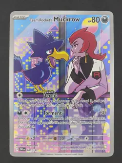 Team Rocket's Murkrow 200/182 - Destined Rivals - Pokemon TCG - LP-NM - Image 1