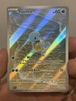 Squirtle 170/165 Scarlet & Violet 151 Holo Pokemon - Image 3