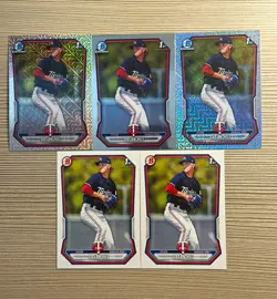 2026 Bowman/Bowman Chrome - Dasan Hill Twins 1st Bowman 5-Card Lot - Image 1