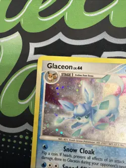 MP Glaceon 5/100 Holo Majestic Dawn Diamond Pearl Pokemon card English HP-DMG - Image 2