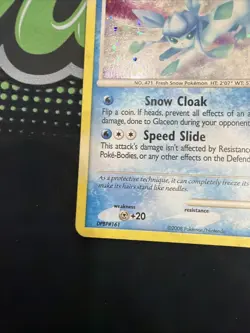 MP Glaceon 5/100 Holo Majestic Dawn Diamond Pearl Pokemon card English HP-DMG - Image 5