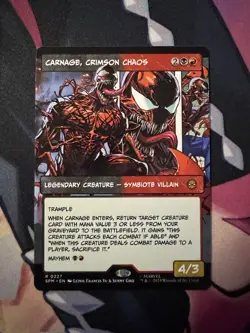 MTG - Carnage, Crimson Chaos (Borderless) - Spider-Man (SPM) -r468 - Image 1