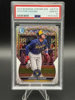 2023 Bowman Chrome M/B JACKSON CHURIO #BCP76 PSA 10 - Image 1