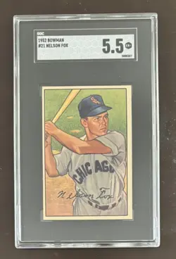 1952 BOWMAN #21 NELLIE FOX SGC 5.5 EX + - Image 1