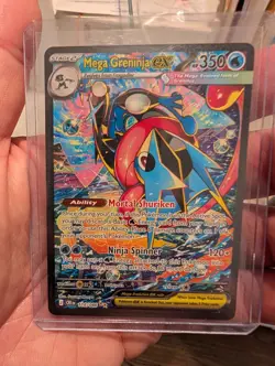 Mega Greninja ex SIR 116/086 Chaos Rising Special Illustration Rare Pokemon TCG - Image 1