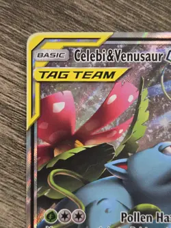 Pokemon TCG Celebi & Venusaur GX SM167 SM TAG TEAM Promo Holo English 270HP - Image 2