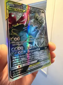 Pokemon TCG Celebi & Venusaur GX SM167 SM TAG TEAM Promo Holo English 270HP - Image 5