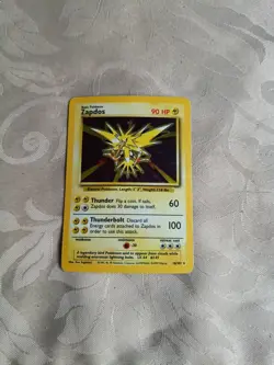Zapdos 16/102 1999 WOTC Holo Rare Base Set Unlimited Pokemon LP - Image 1