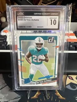 2023 Panini Donruss - Rated Rookie De'Von Achane #365 (RC) - Image 1