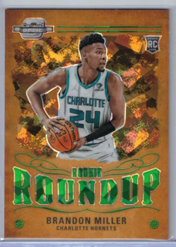 23-24 Optic Contenders Brandon Miller Jade Cracked Ice Rookie Roundup RC /5 - Image 1