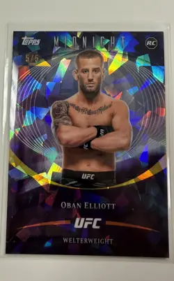 2026 Topps Chrome UFC Oban Elliott RC Rookie #5/5 - Image 1