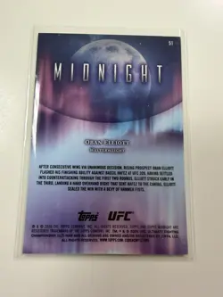2026 Topps Chrome UFC Oban Elliott RC Rookie #5/5 - Image 2