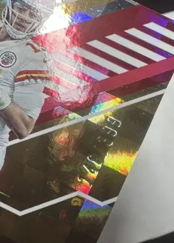 2022 Panini ChroniclesUnparalleled Patrick Mahomes II Checker /399 Gold Foil - Image 3