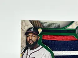 2025 Topps Museum Marcell Ozuna MLB Logo Patch 1/1 Braves Jumbo Relic Logoman - Image 4