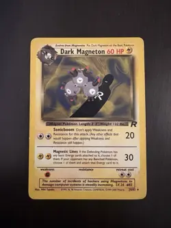 Pokemon TCG Dark Magneton Team Rocket 28/82 Regular Unlimited Rare Vintage - Image 1