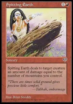 Spitting Earth - Light Play MTG Mirage - Image 1
