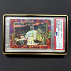 2021-22 Panini Photogenic LeBron James Championship Feels /10 Gold Ice PSA 8 SSP - Image 1