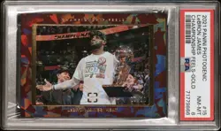2021-22 Panini Photogenic LeBron James Championship Feels /10 Gold Ice PSA 8 SSP - Image 2