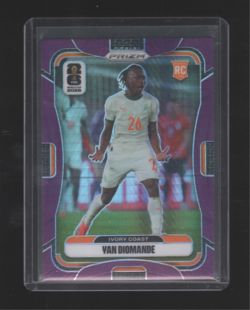 2026 Prizm FIFA World Cup Yan Diomande Purple Hyper /299 RC #257 Ivory Coast - Image 1