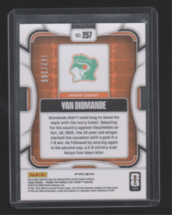 2026 Prizm FIFA World Cup Yan Diomande Purple Hyper /299 RC #257 Ivory Coast - Image 2