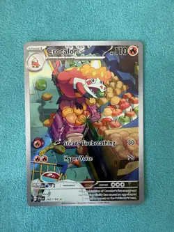 Pokemon TCG Crocalor 202/193 Paldea Evolved Illustration Rare Card NM - Image 1