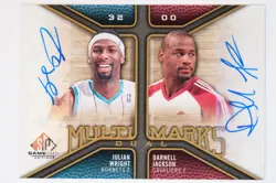 2009-10 SP Game Used #MD-WJ Darnell Jackson / Julian Wright Multi Marks Dual - Image 1