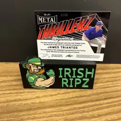 James Triantos 2022 LEAF THRILLERZ Rookie RC Auto SP Autograph 6/10 Chicago Cubs - Image 2