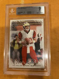 2000 Pacific Private Stock TOM BRADY RC #128 (11/650) BGS 9 MINT, 10/9/9/9!!! - Image 1