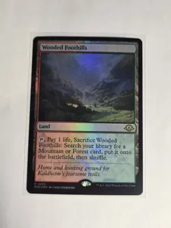 Wooded Foothills Rare Modern Horizons 3 236 MTG Near Mint Holo - Image 1