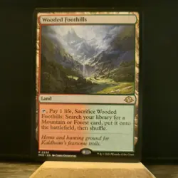 MTG Wooded Foothills Normal NM Modern Horizons 3 Magic 236 - Image 2