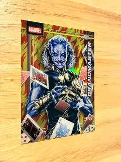 2026 Topps Chrome Marvel Grandmaster Human Torch Refractor #/39 - Avengers - Image 2