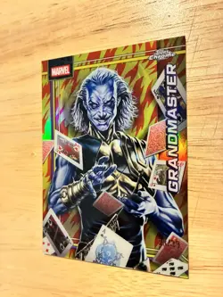 2026 Topps Chrome Marvel Grandmaster Human Torch Refractor #/39 - Avengers - Image 3