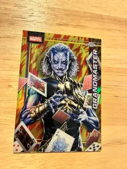 2026 Topps Chrome Marvel Grandmaster Human Torch Refractor #/39 - Avengers - Image 5