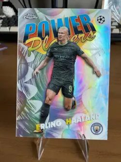 2025-26 Topps Chrome Uefa Club Competitions - Power Players Erling Haaland #PP-6 - Image 1